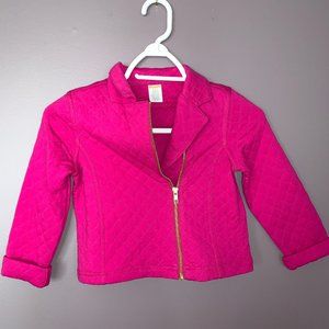 pink zip up jacket!